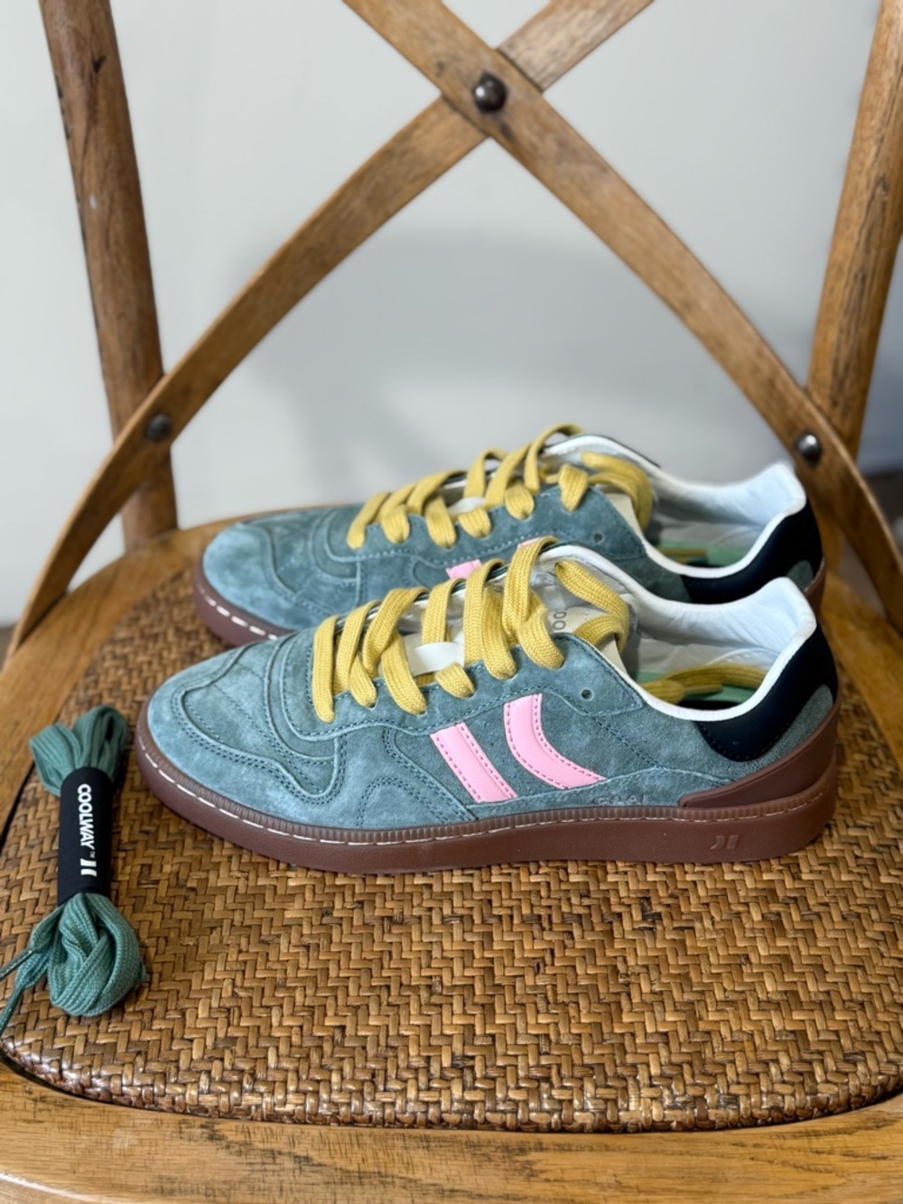 Free People Coolway Goal Sneaker Green - Picture 5 of 8
